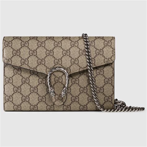 gucci dionysus chain wallet black|Gucci wallet with chain strap.